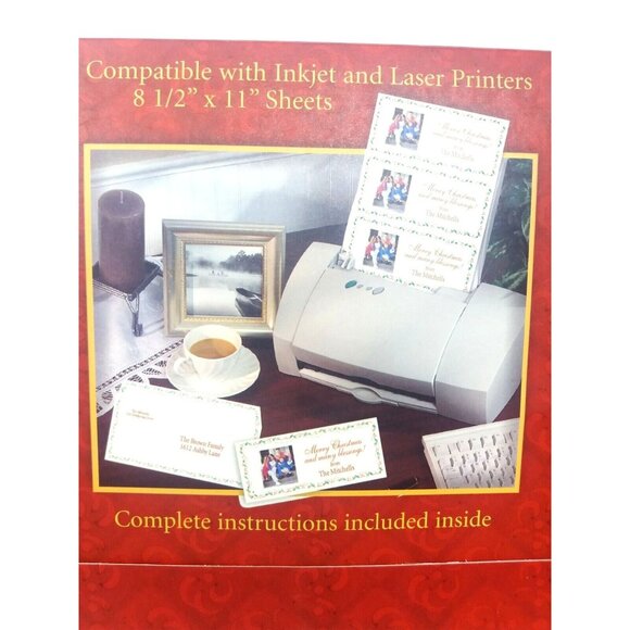 Christmas Photo Cards Holiday Design DaySpring 6 Sheets Create Personalize - Picture 1 of 4